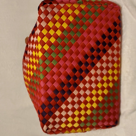 Fashion woven multicolor tote bag - Picture 6 of 8